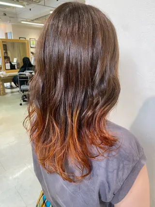 セミロング カラー 綾香 /透明感カラーのヘアスタイル