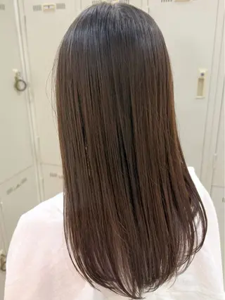 ロング カラー パーマ 髪質改善縮毛矯正 💎TOMOのヘアスタイル