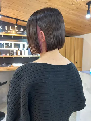 ショート カラー 🧸艶々韓国ヘア 🧁mizunaのヘアスタイル