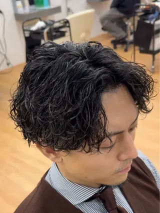 パーマ メンズ become men’s hair名駅店所属・【メンズ特化美容師】 大河内 名駅のヘアスタイル