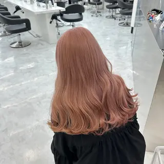 ミディアム カラー ダブルカラー 韓国ヘアKYONのヘアスタイル