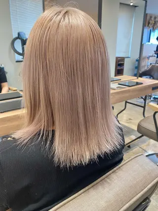 ミディアム カラー 聖斗 /ハイトーン/パーマのヘアスタイル