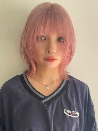 ミディアム カラー 松下 友希 【fifth】のヘアスタイル
