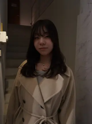 セミロング ミユ/レイヤー/ カットモデル/名東区のヘアスタイル