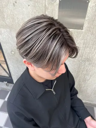 カラー メンズ 菊池 遼/透明感 /韓国レイヤー/艶感のヘアスタイル