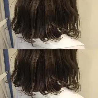 ミディアム カラー 髪質改善 頭身浴/ 中田のヘアスタイル
