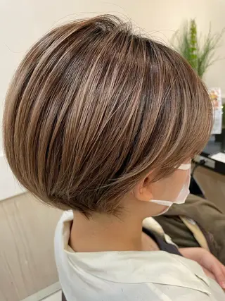 ショート カラー ヘアアレンジ リリー /Men's/パーマのヘアスタイル