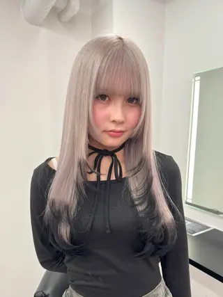 ロング EGO 池袋 RIO🖤⋆͛*͛のヘアスタイル