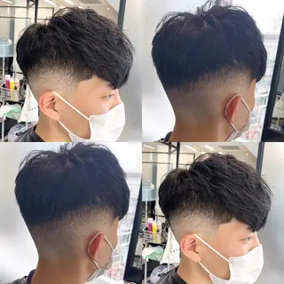 ショート メンズ 及川シゲル 髪質改善講師のヘアスタイル