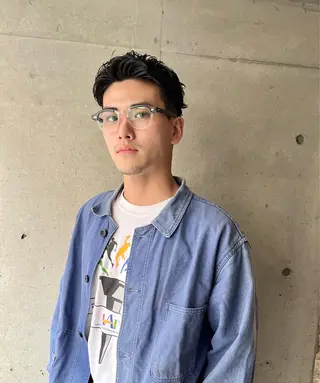 ショート パーマ メンズ メンズ特化美容師 熊田 鼓汰郎のヘアスタイル