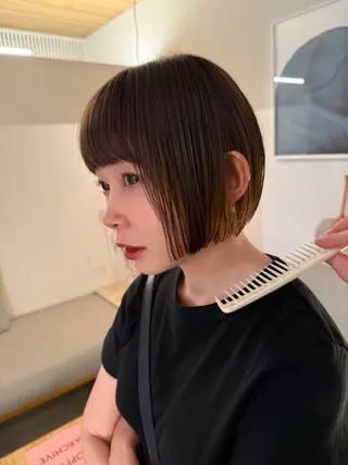 ショート casi所属・メンズパーマ／ボブ 星本広海のヘアスタイル