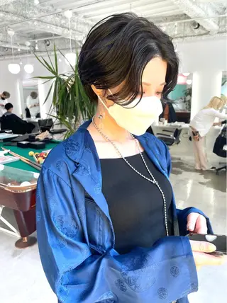 ショート カラー パーマ GRAND OMOTESANDOのヘアスタイル