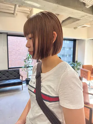 ショート カラー ハイトーンボブ美容師 /馬場 翼のヘアスタイル
