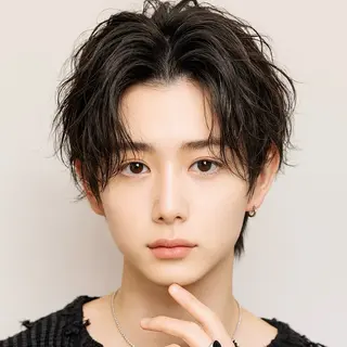 ショート カラー パーマ メンズ Gain KAKKY 池下駅徒歩3分のヘアスタイル