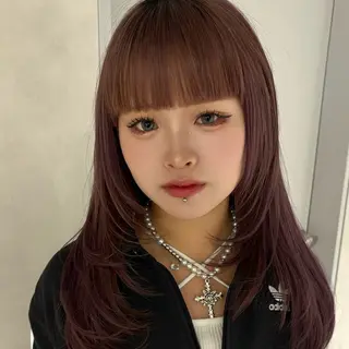 セミロング モデル募集中/西梅田 かえで🎀のヘアスタイル