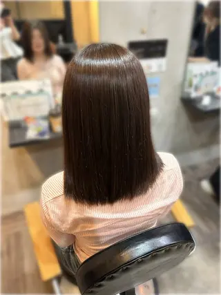 ミディアム lafith hair noa上新庄所属・上新庄/かじ ももな/透明感カラーのヘアスタイル