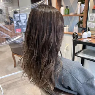 セミロング カラー 💎エクステ専門店 BIZE梅田🇰🇷のヘアスタイル