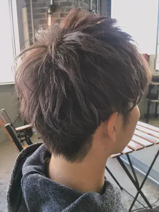 ショート カラー メンズ 代表 中島貴志のヘアスタイル