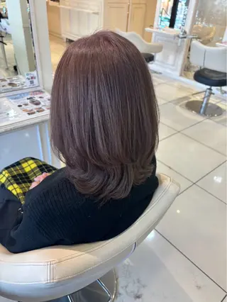 ミディアム カラー 髪質改善🥂✨ Mioのヘアスタイル