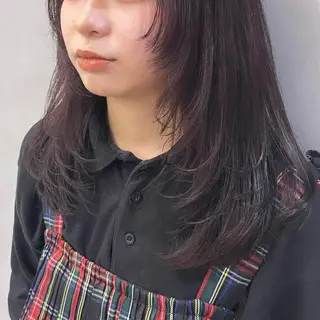 セミロング カラー Rui/透明感カラー 暖色/レイヤーカットのヘアスタイル