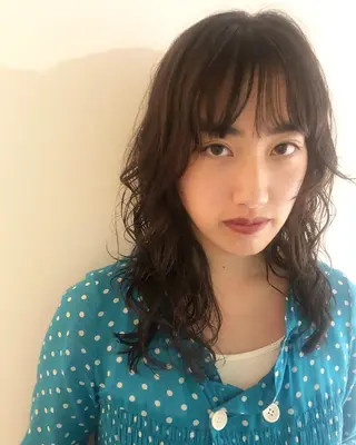 セミロング パーマ spooopy所属・🕊大垣 めぐみ🕊のヘアスタイル