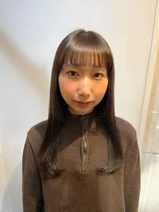 セミロング カラー HOMIE TOKYO所属・sora / 渋谷 / ハイトーンのヘアスタイル