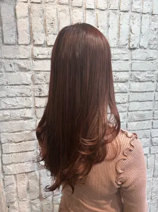 ロング カラー 三浦 栞のヘアスタイル