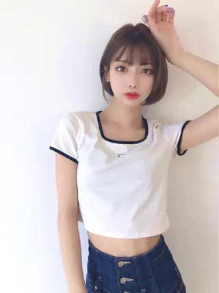 ショート カラー シバタ ショウゴのヘアスタイル