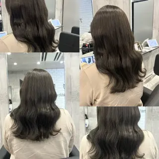 カラー 垢抜けナチュラル🧸 柔らかベージュ🫖のヘアスタイル