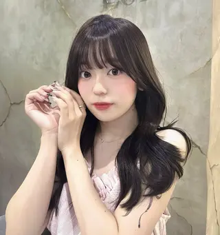 ロング 韓国艶ヘア✨️/ 縮毛矯正🫧‪/ハナのヘアスタイル