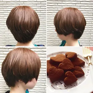 ショート "PEPPU "所属・派手髪、ハイトーン ショートヘアShinのヘアスタイル