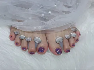 ネイル 【Eclat エクラ】nail&beauty所属・Eclat〔エクラ〕 MOEKA𝜗𝜚*のネイルデザイン