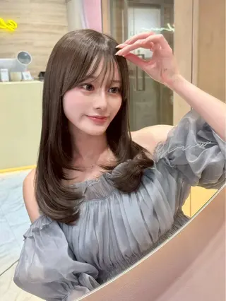 ミディアム 🩵縮毛矯正 /🫧harukaのヘアスタイル