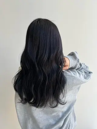 セミロング カラー ✨艶髪✨ 吉田誠のヘアスタイル