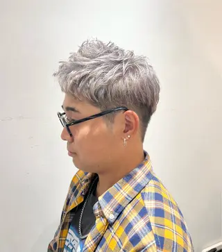 ショート カラー メンズ 竹内 康浩のヘアスタイル