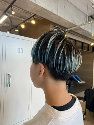 ショート カラー Agu hair havana所属・岡 舞唯のヘアスタイル