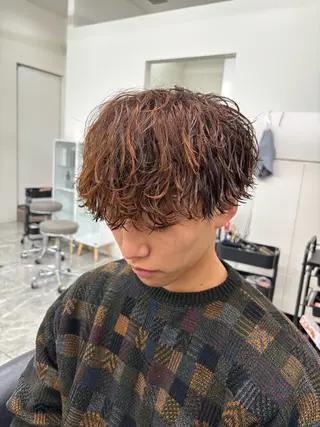 パーマ メンズ メンズスタイリスト✨ 助川龍哉のヘアスタイル