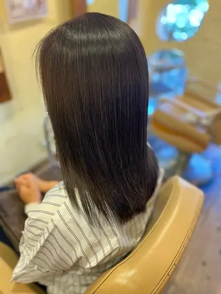 セミロング 柘植 雅大のヘアスタイル