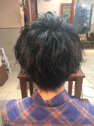 カラー パーマ ヘアアレンジ メンズ メンズパーマの巨匠 鈴木純のヘアスタイル