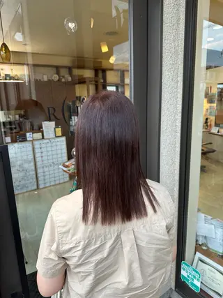 セミロング カラー hair &make RIHGA 荒井店所属・hoshi mayuのヘアスタイル
