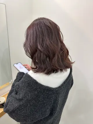 ミディアム カラー 海外ヘア/透明感カラ ー🍒nao.のヘアスタイル