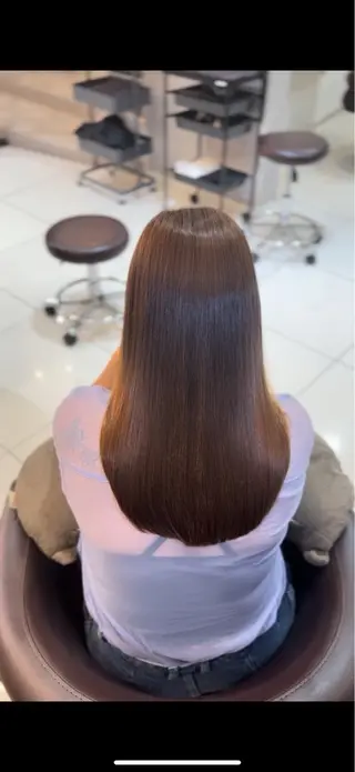 ロング 髪質改善・縮毛矯正 ワタナベのヘアスタイル