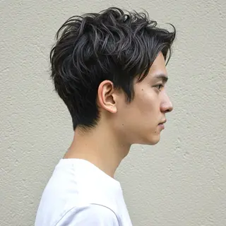 ショート カラー パーマ メンズ 🎸メンズ/パーマ/ ショート🎸工藤達哉のヘアスタイル