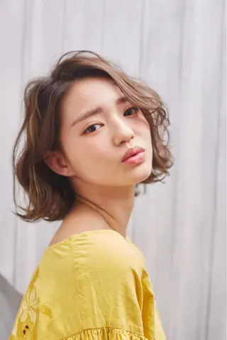 ショート カラー パーマ ヘアアレンジ メンズ キッズ ネイル マツエク・マツパ アティリー 西梅田のヘアスタイル