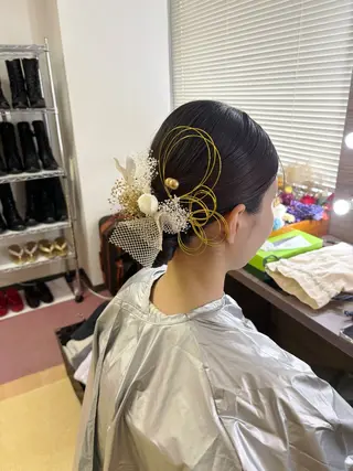 セミロング ヘアアレンジ ショート／ミニボブ マンツーマン/マユコのヘアスタイル