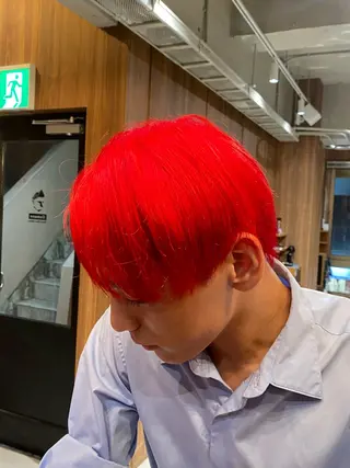 ショート カラー メンズ Osmann Men's Hair Salon御茶ノ水神保町店【オスマン　メンズ　ヘア　サロン】所属・【メンズカラー】 富塚　瑠士のヘアスタイル