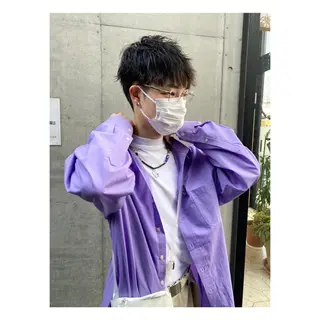 ショート パーマ メンズ 菊池大一 溝の口パーマのヘアスタイル