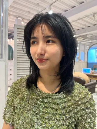 ミディアム 韓国ヘア 🎀華澄のヘアスタイル