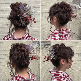 ミディアム カラー ヘアアレンジ BRUNTJET所属・MAEDA MADOKAのヘアスタイル