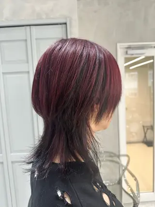 ミディアム カラー メンズ 艶髪/縮毛矯正 特化 ヒトシのヘアスタイル